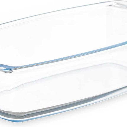 Vivalto Cakevorm/bakvorm - Borosilicaat glas - transparant - 27 x 14 x 7 cm - cake bakken - ovenschotel