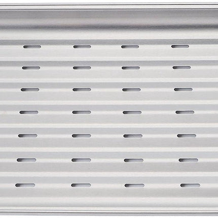 KINGHoff KH-1916 Grill Bakplaat - Roestvrijstalen Barbecue Plaat 34x24 cm - Geschikt voor Oven en Grill - Herbruikbaar -