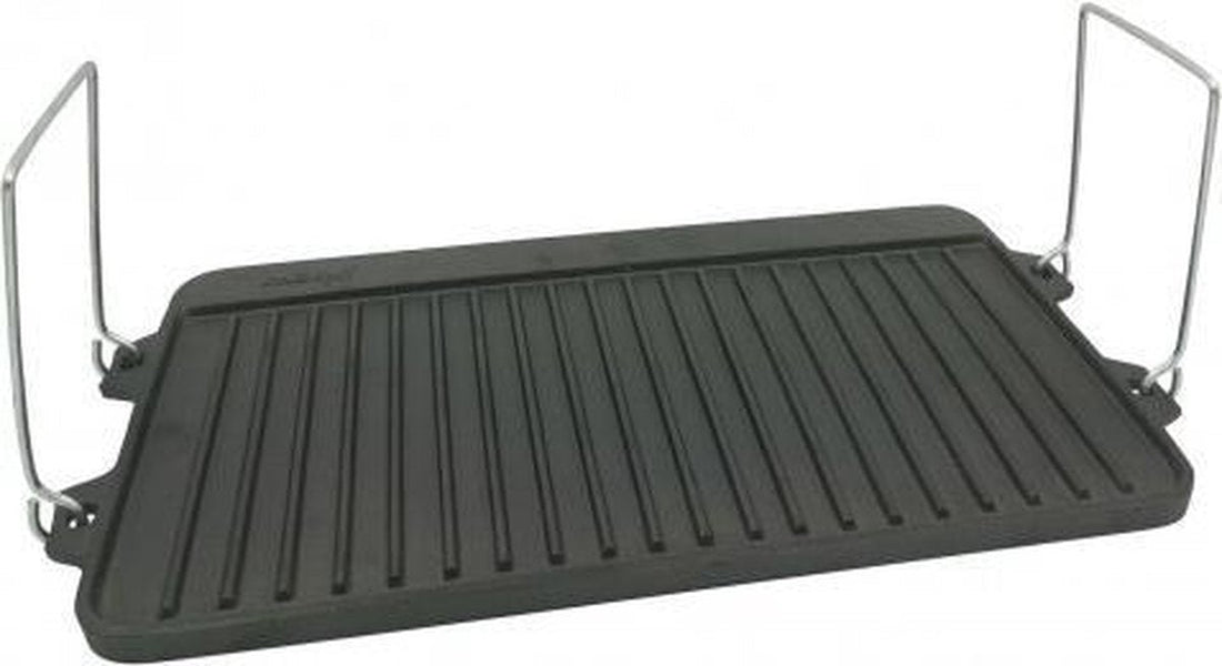Kinghoff KH-1262 gietijzeren grillplaat – omkeerbaar, 44 x 24 cm, voor gas
