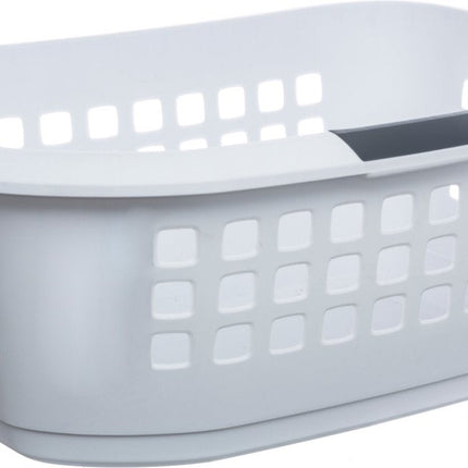 5Five Wasmand extra groot - wit - kunststof - 51 liter - 67 x 47 x 27 cm - ruime wasmanden