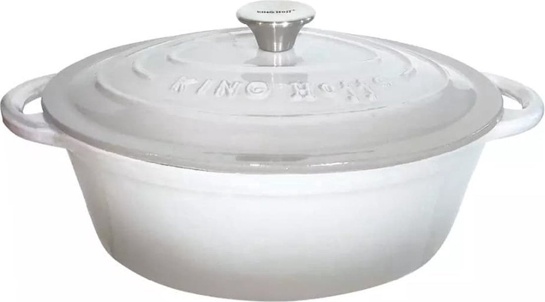 Kinghoff 1521 - cast iron casserole - Ø24 cm - 4L - grey - enamel