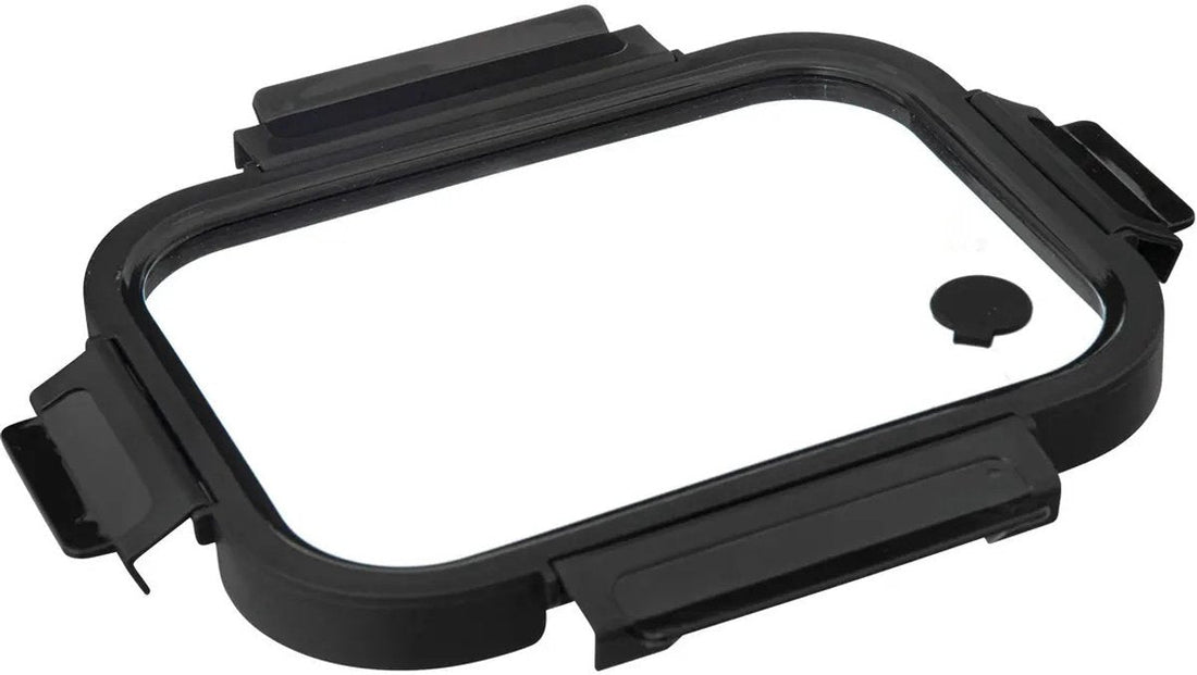 5Five Frischhaltedose mit Deckel - 2er-Set - Glas - luftdicht - mit Clips - 21 x 17 x 7 cm - 900 ml - schwarz / transparent