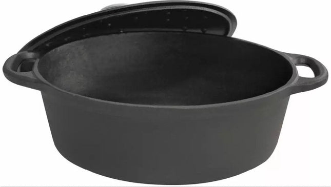 Kinghoff 1531 - Braadpan - 6,2L - Gietijzeren - alle warmtebronnen - 33 cm - ovaal