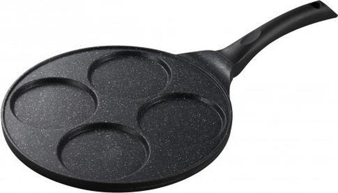 Kinghoff KH-1365 gietijzeren pannenkoekenpan Ø 27 cm – 4 tegelijk, inductie