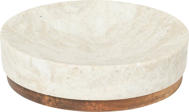 5Five Como Zeepbakje - Ø11xH3cm - Beige
