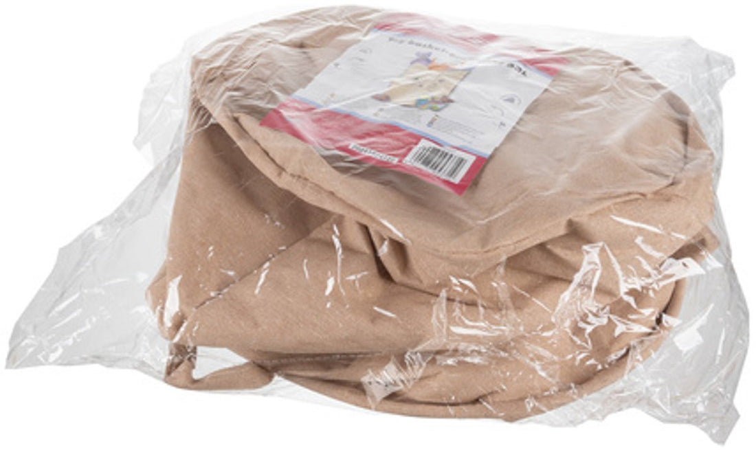 Kruzzel opbergmand voor speelgoed – XL, waterdicht en opvouwbaar, beige print – foto 6