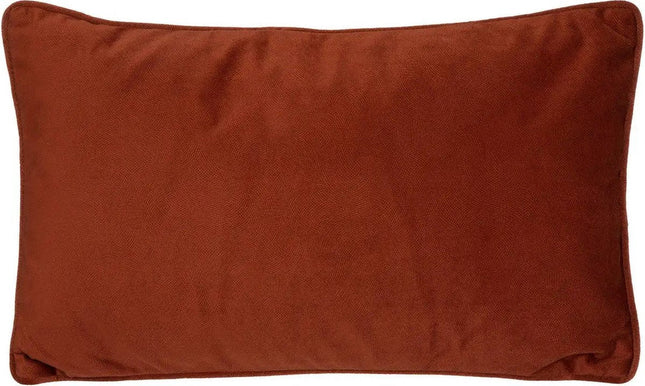 Atmosphera Bank/sierkussens huiskamer Sophia - 30 x 50 cm - Terracotta - polyester - met rits