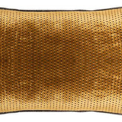 Kussen goud textuur flow 30 x 50 cm | sierkussen goudkleurig
