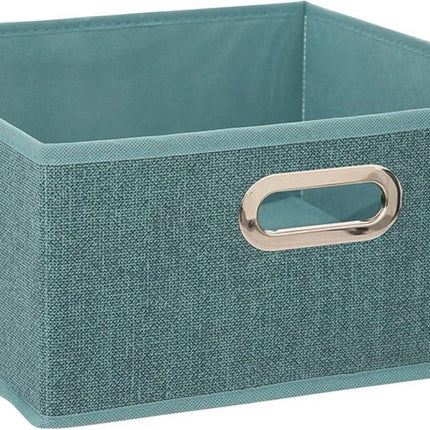 5Five Opbergmand petrol blauw - 31 x 31 x 15 cm (M) - Opvouwbaar