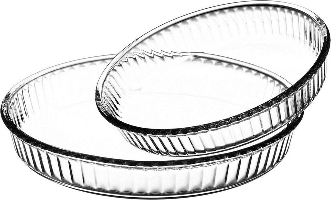 Secret de Gourmet - Baking dish set 2x pieces round - Glass - 26 and 32 cm