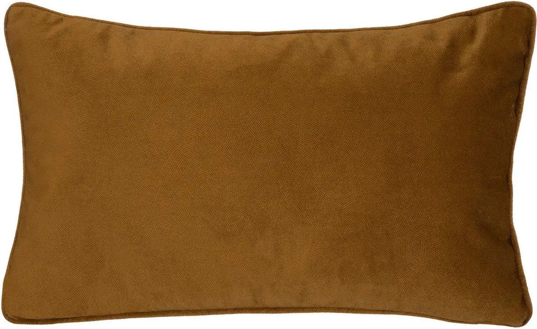 Atmosphera Sofa-/Dekokissen Wohnzimmer Sophia - 30 x 50 cm - Gold/Braun - Polyester - mit Reißverschluss