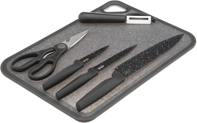 5 Five - Simply Smart - Snijplank Met Toebehoren - Grijs