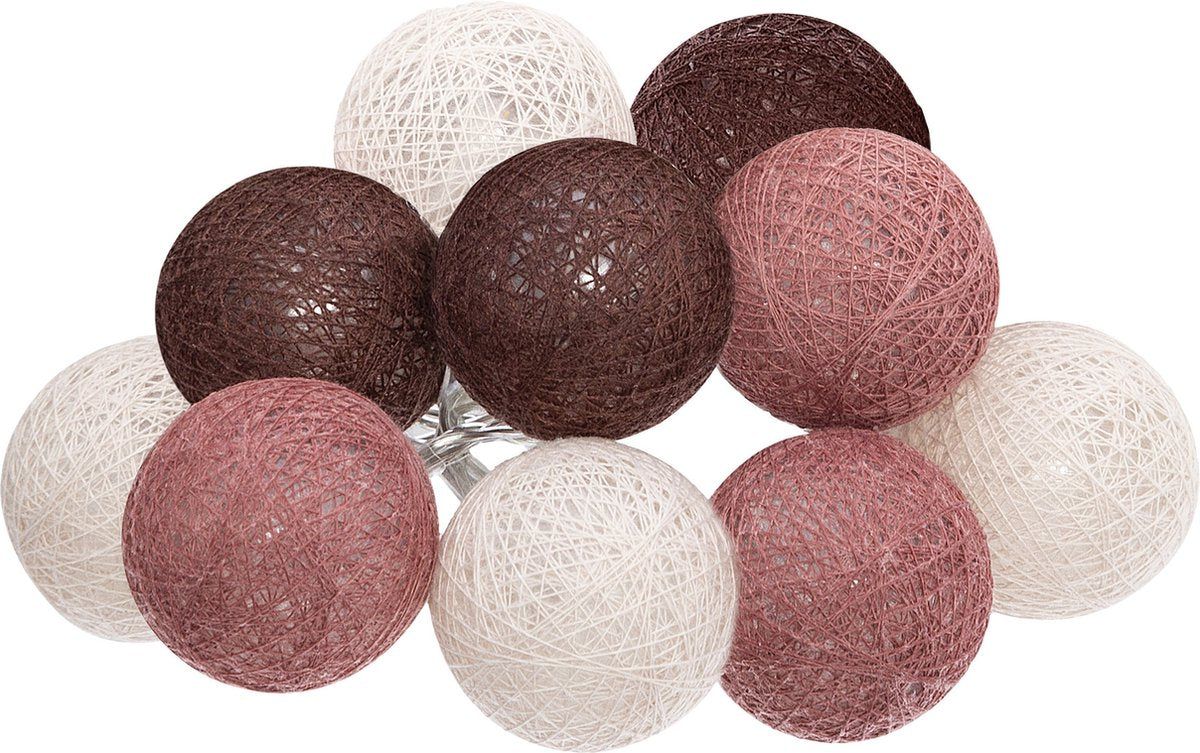 Cotton ball lights lichtslinger macaron USB met stekker
