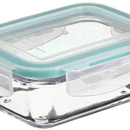 5Five Vershoudbakje met deksel - glas - luchtdicht - met clips - 18 x 12 x 6 cm - 800 ml