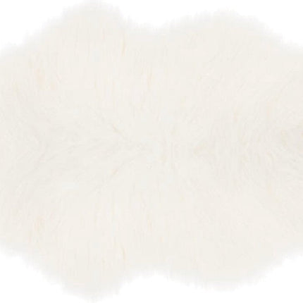 Atmosphera Kids Vloerkleed faux fur - 60x90cm - Wit