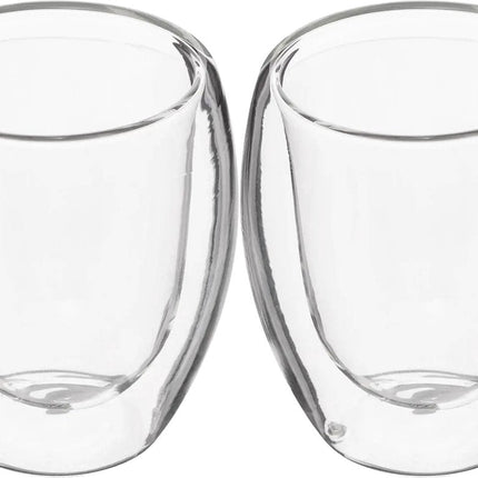 Secret de Gourmet Espressokopjes - 2st - dubbelwandig glas - 70 ml - ristretto kopjes