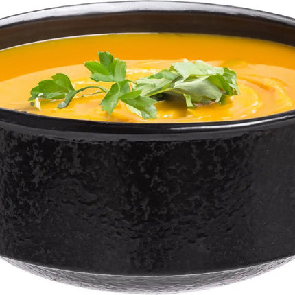 Secret de Gourmet Soepkommen/serveer schaaltjes - Loft - keramiek - D15 x H7 cm - antraciet - Stapelbaar