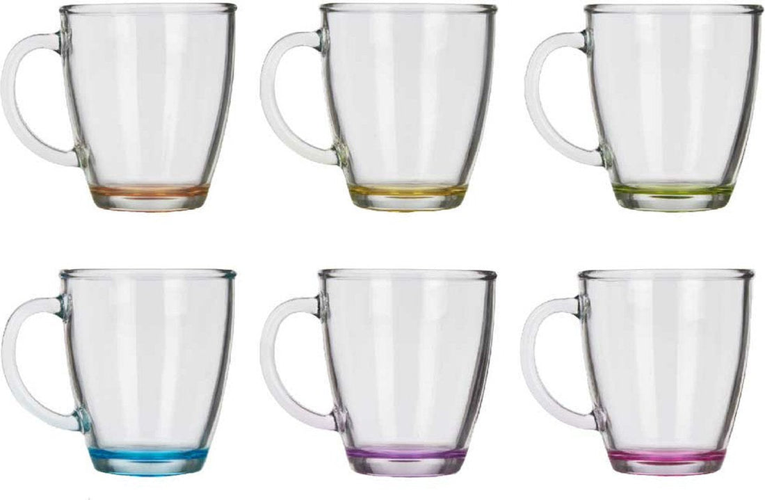 Verres à café/thé Vivalto - lot de 6 - verre - teinté - 310 ml