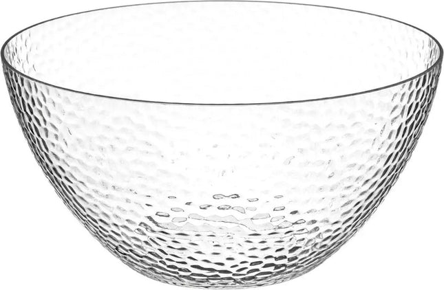 Secret de Gourmet Slakom/serveer schaal - kunststof - transparant - 24 cm