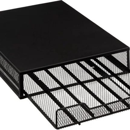 5five Koffie cup/capsule houder/dispenser - metaal - voor 60 cups - 26 x 35 x 7 cm