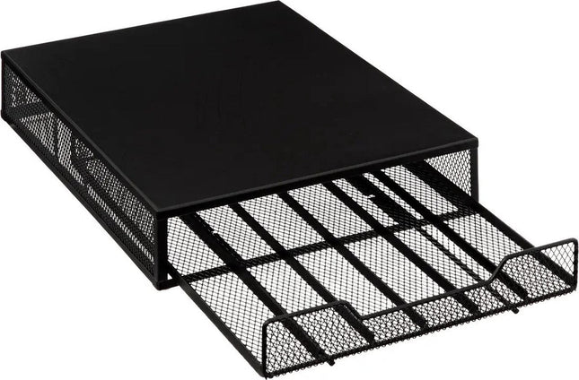 5five Koffie cup/capsule houder/dispenser - metaal - voor 60 cups - 26 x 35 x 7 cm