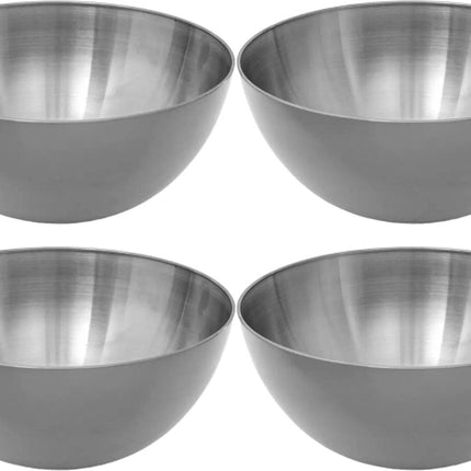 Secret de Gourmet - Slakommetjes/Schaaltjes - Set 8x - RVS - D19 cm