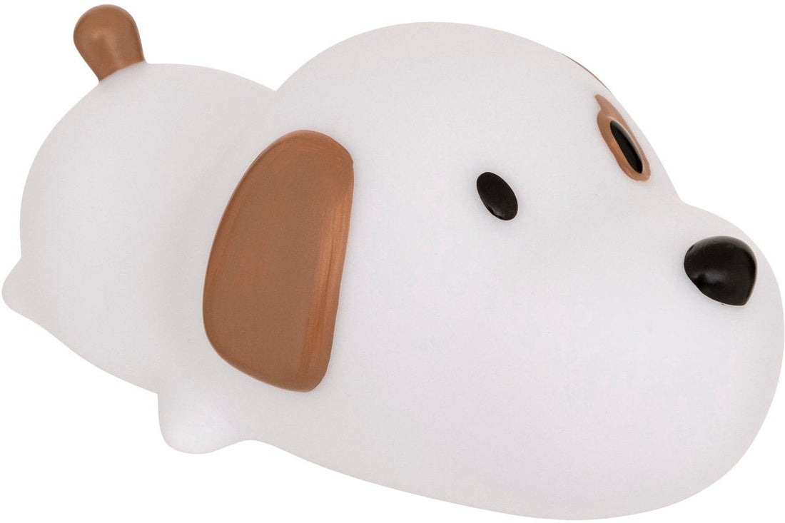 Atmosphera Kids Nachtlicht Hund Scott - 16 x  9 x 7 cm - Batteriebetrieben - Weiß
