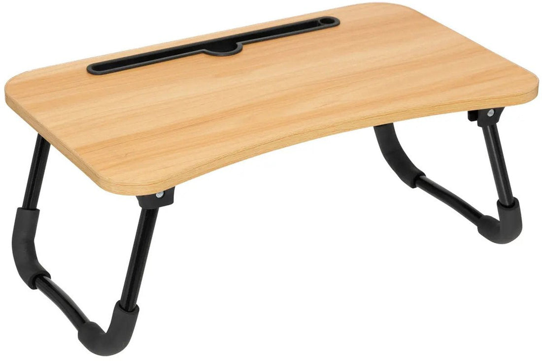 5Five Athome opvouwbare computersteun – laptoptafel voor op schoot, beige