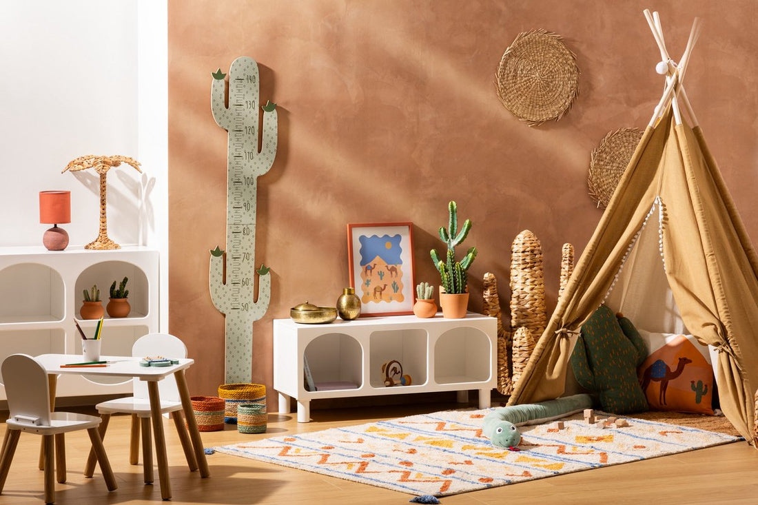 Atmosphera Kids kindertafel met 2 stoeltjes – tekentafelset in wit