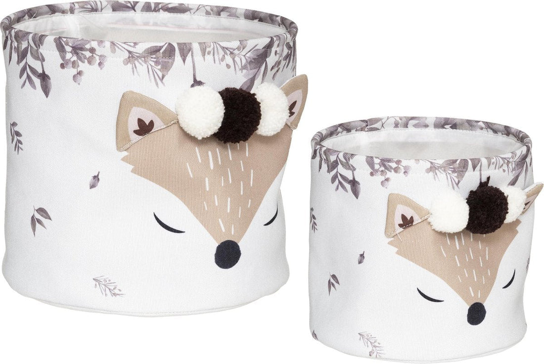 Atmosphera Kids Fox Storage Basket - Set of 2 - Toy Storage - Basket Set