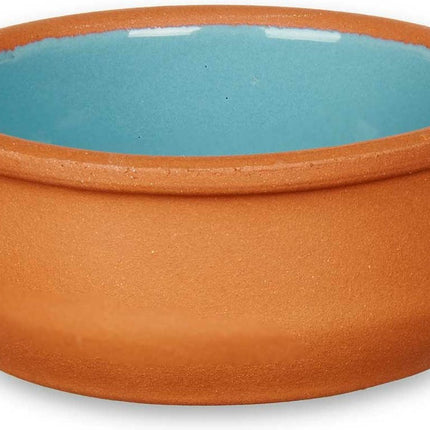 La Dehesa - Set 6x tapas/creme brulee schaaltjes terracotta/blauw 8 cm