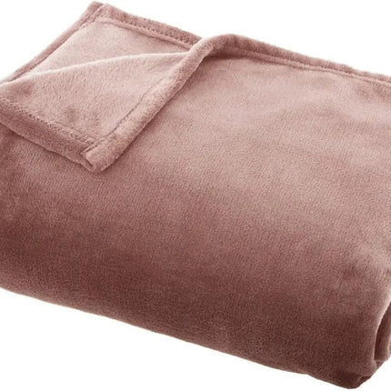 Atmosphera - Plaid - Flanel - Roze - 130 x 180 cm