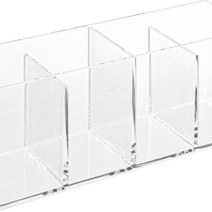 5Five Make-up organizer 4 vakken - 22 x 7 cm - kunststof - Nagellak houder - Make-up houder - Organizers