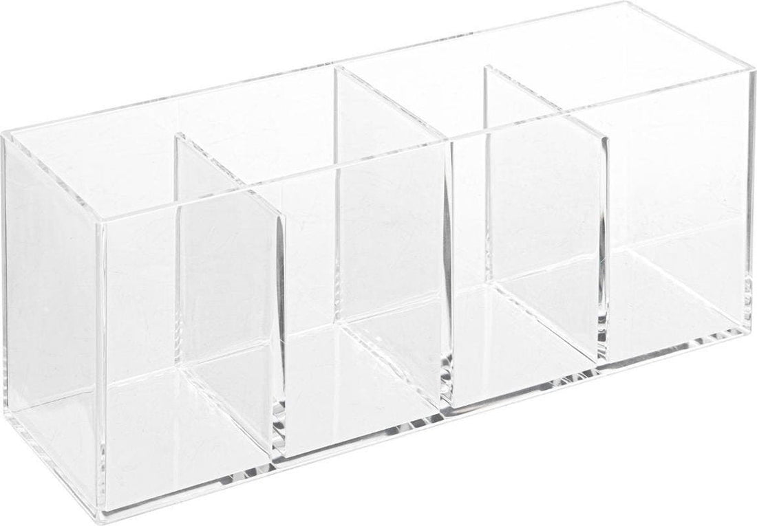5Five Make-up-Organizer 4 Fächer - 22 x 7 cm - Kunststoff - Nagellackhalter - Make-up-Halter - Organizer
