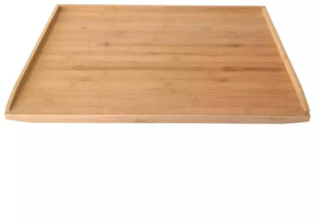 KINGHOFF KH-1683 Planche à découper et à servir en bambou | Grand format 55x43 cm | Planche à découper avec bord surélevé | Pour pâtes, pâtes et légumes