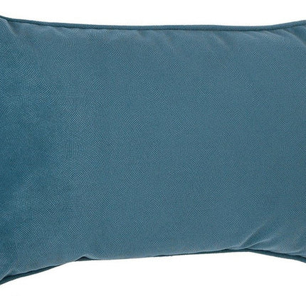 Atmosphera Bank/sierkussens huiskamer Sophia - 30 x 50 cm - Blauw - polyester - met rits