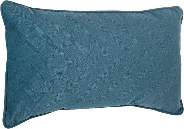 Atmosphera Bank/sierkussens huiskamer Sophia - 30 x 50 cm - Blauw - polyester - met rits