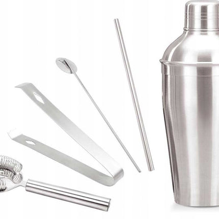 Kinghoff 1392 - Barman set - cocktail set - 6 delig - RVS