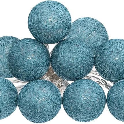 Atmosphera LED slinger 10 bollen blauw 1,5 meter