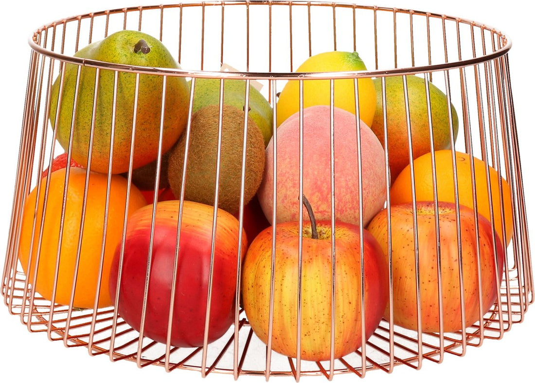 Cosy&Trendy Fruit Basket - 30x15.5 cm - Copper-plated Metal