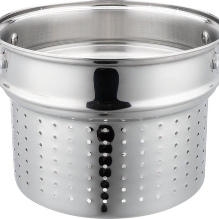 Klausberg 7738 - Kookpan met pasta inzetpan - 2 delig - 24 cm - 7.5 liter - rvs - alle warmtebronnen