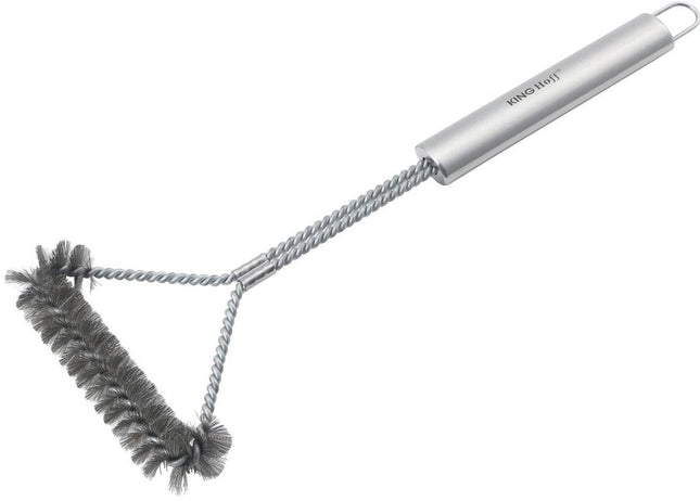 Kinghoff KH-1915 Grillborstel – RVS Barbecue Reinigingsborstel 41,5 cm – Geschikt voor Gas, Houtskool en Elektrische Grills
