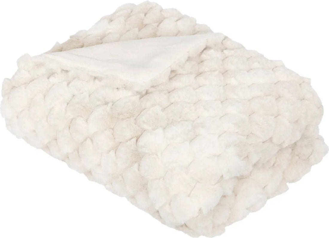 Plaid Atmosphera ultra-doux - 120 x 160 cm - Beige