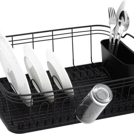 Kinghoff 1354 - Afdruiprek - Afwasdroger - Droogrek - Zwart