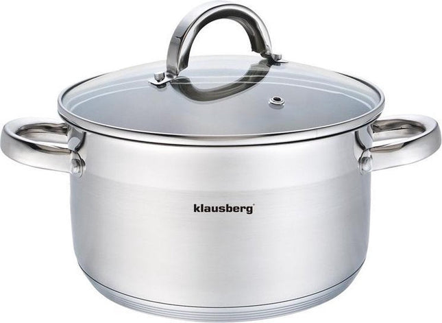 Klausberg 7123 - kookpan met deksel - 2,1L - Ø18 cm