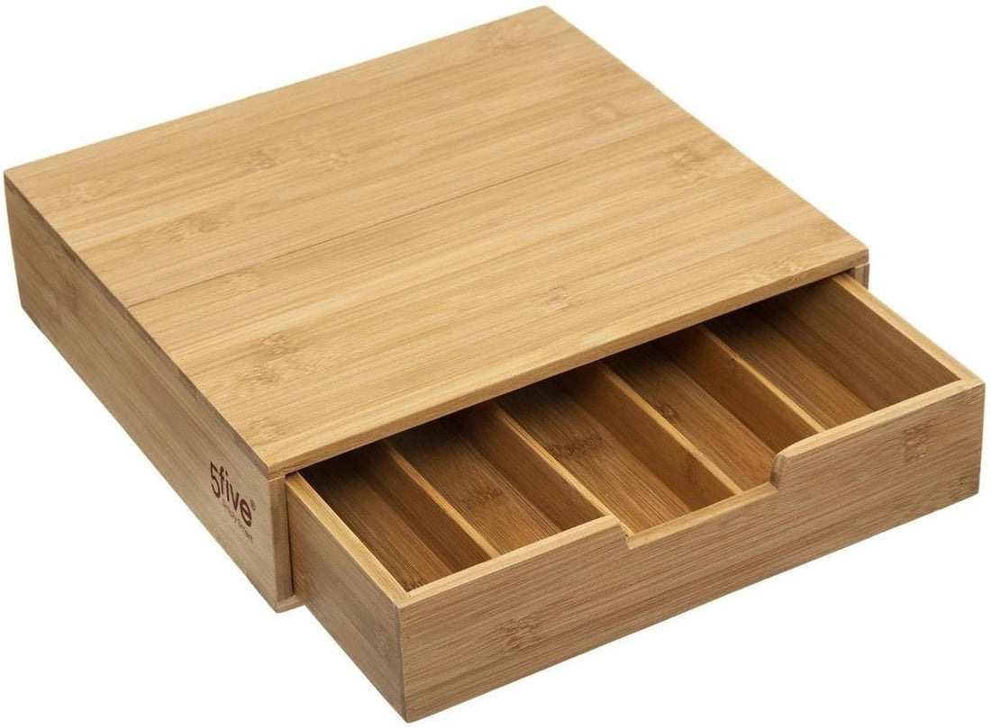 5Five capsulehouder met lade van bamboe – koffiecapsule organizer