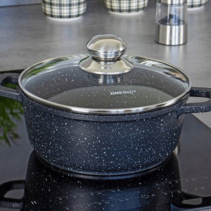 Kinghoff 1597 - Braadpan - met Aromaknop - 28 cm - 6.5 liter