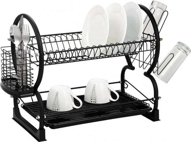 Kinghoff 1500 - Keukenrek - afdruiprek - zwart