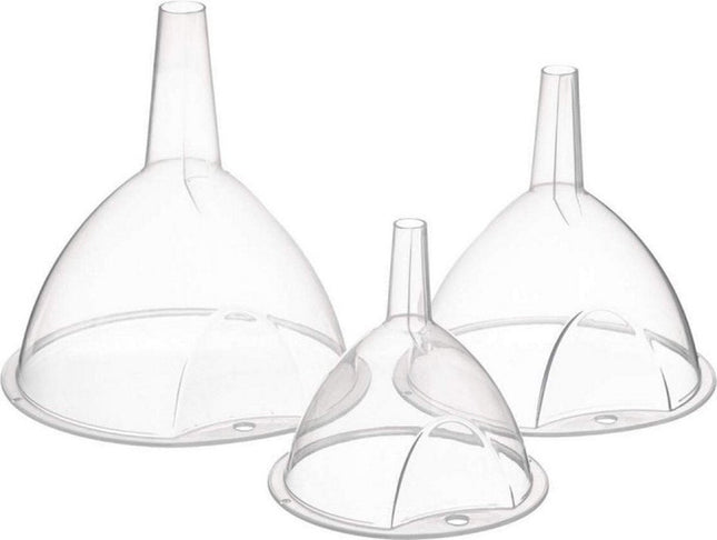 Trechter Secret de Gourmet Transparant Plastic (3 Onderdelen)