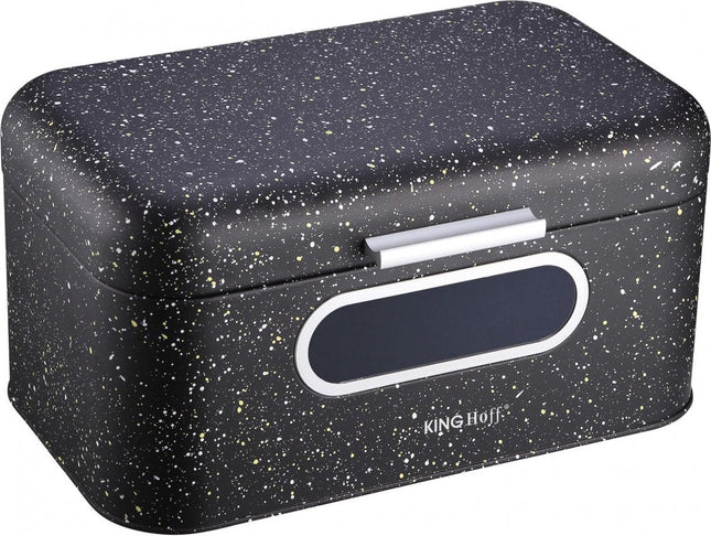 Kinghoff 1078 - Broodtrommel - zwart - 30 x 19.5 x 15.8 cm